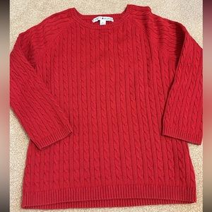 tommy hilfiger red sweater